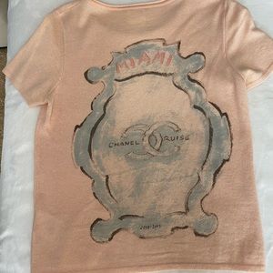 Authentic CHANEL Cashmere short sleeve sweatshirt